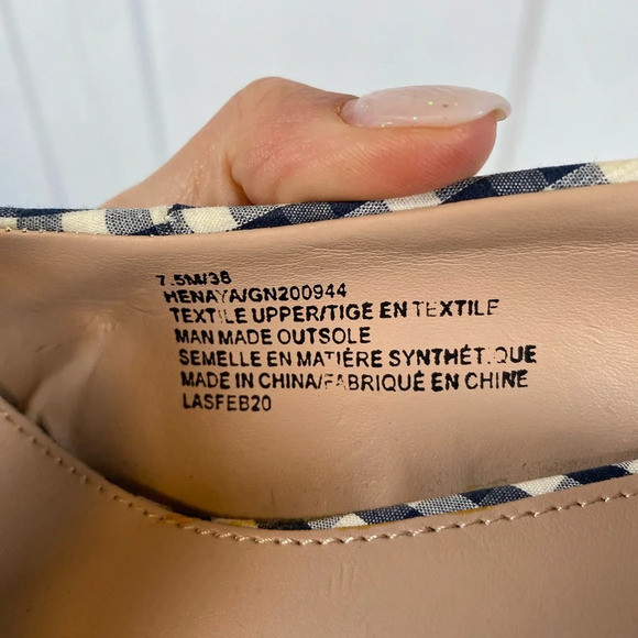 BCBG | Gingham Checkered Women's Heels - sling back - 7.5 - Picture 4 of 6